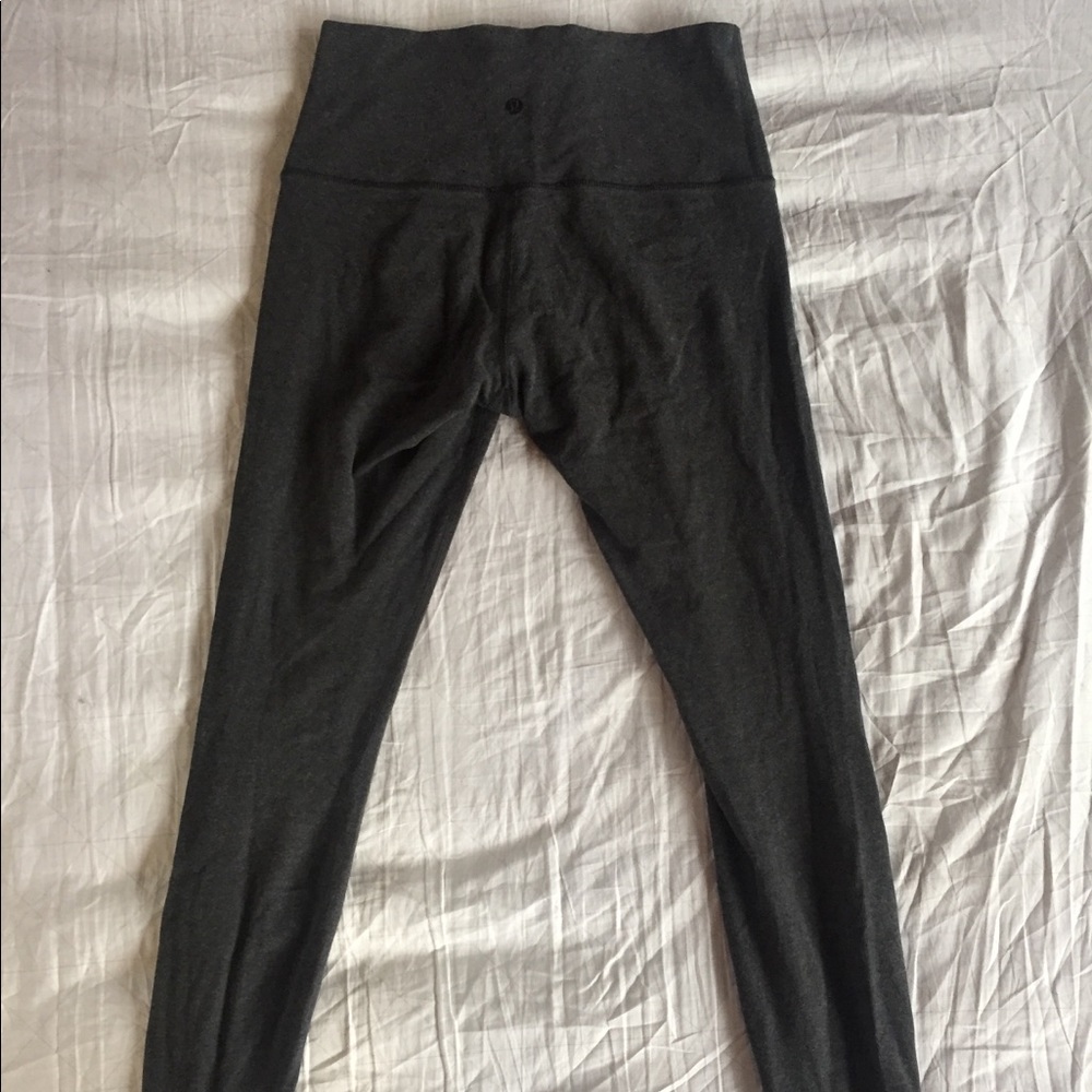 Heather grey high waist wunder under lululemon